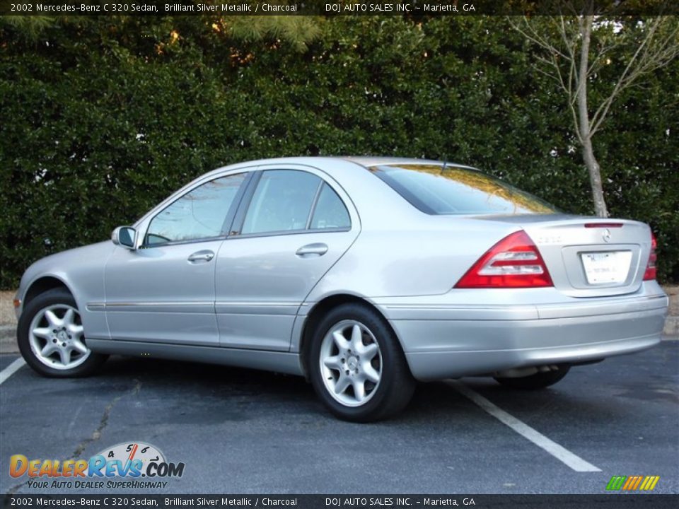 2002 Mercedes-Benz C 320 Sedan Brilliant Silver Metallic / Charcoal Photo #34