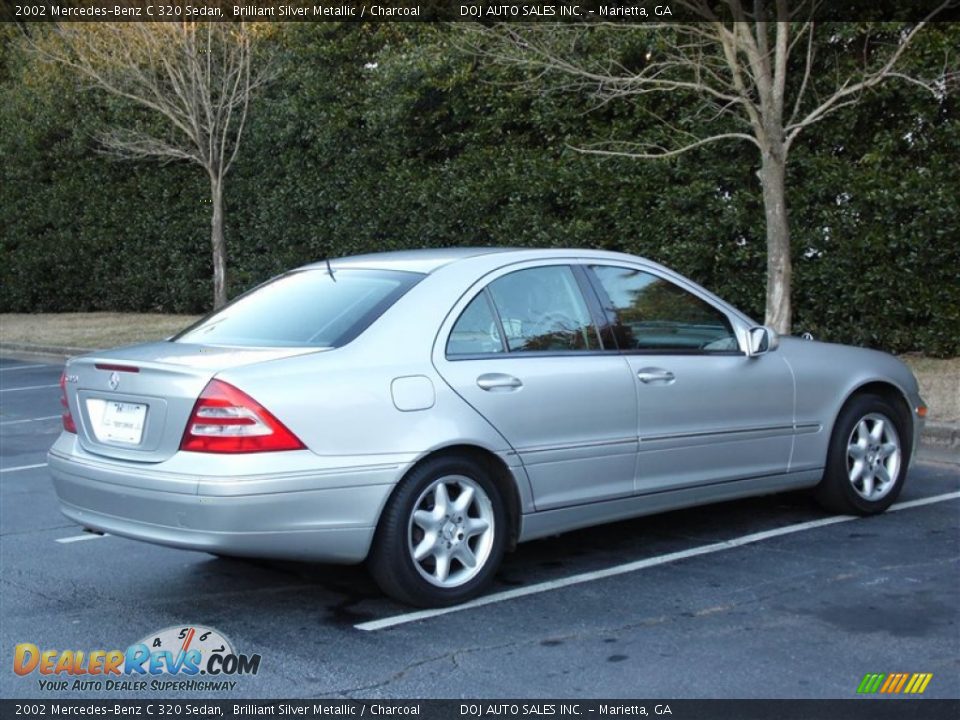 2002 Mercedes-Benz C 320 Sedan Brilliant Silver Metallic / Charcoal Photo #35