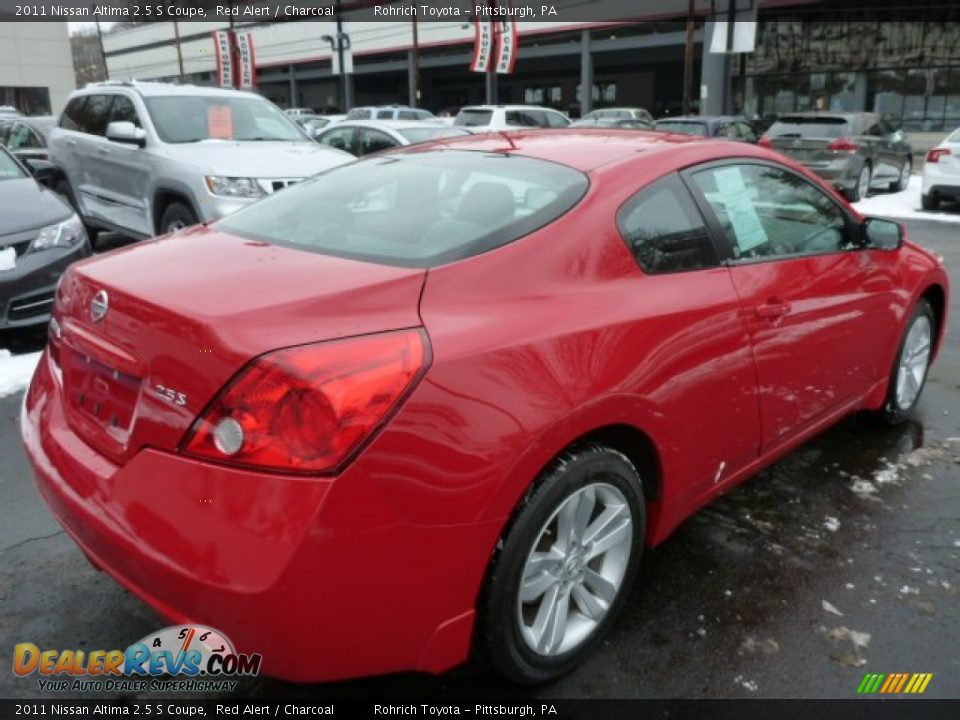 2011 Nissan Altima 2.5 S Coupe Red Alert / Charcoal Photo #15