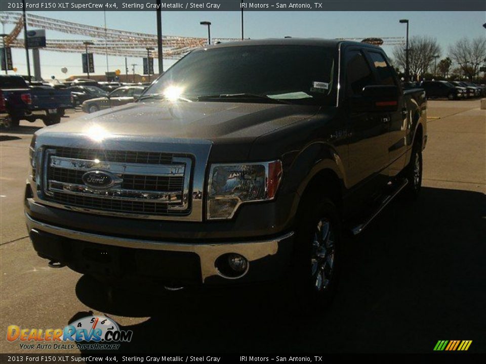 2013 Ford F150 XLT SuperCrew 4x4 Sterling Gray Metallic / Steel Gray Photo #2