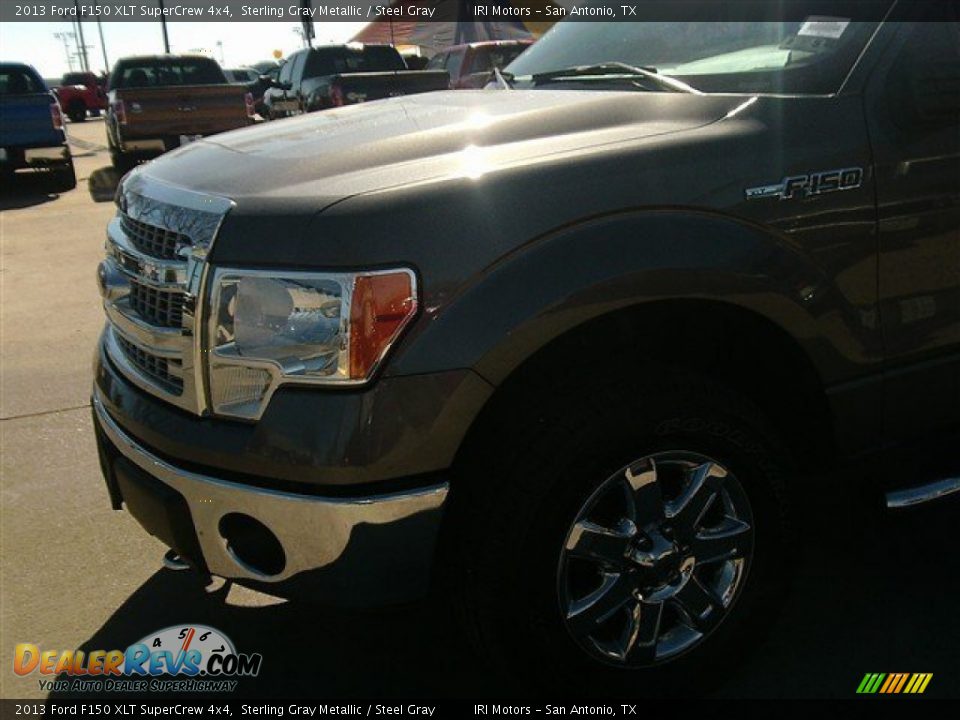 2013 Ford F150 XLT SuperCrew 4x4 Sterling Gray Metallic / Steel Gray Photo #3