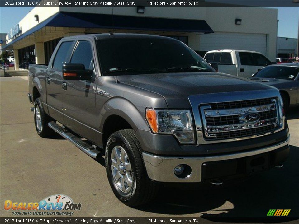 2013 Ford F150 XLT SuperCrew 4x4 Sterling Gray Metallic / Steel Gray Photo #8