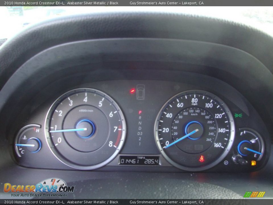 2010 Honda Accord Crosstour EX-L Alabaster Silver Metallic / Black Photo #11