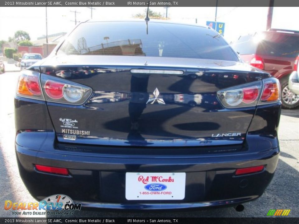 2013 Mitsubishi Lancer SE AWC Cosmic Blue Metallic / Black Photo #5