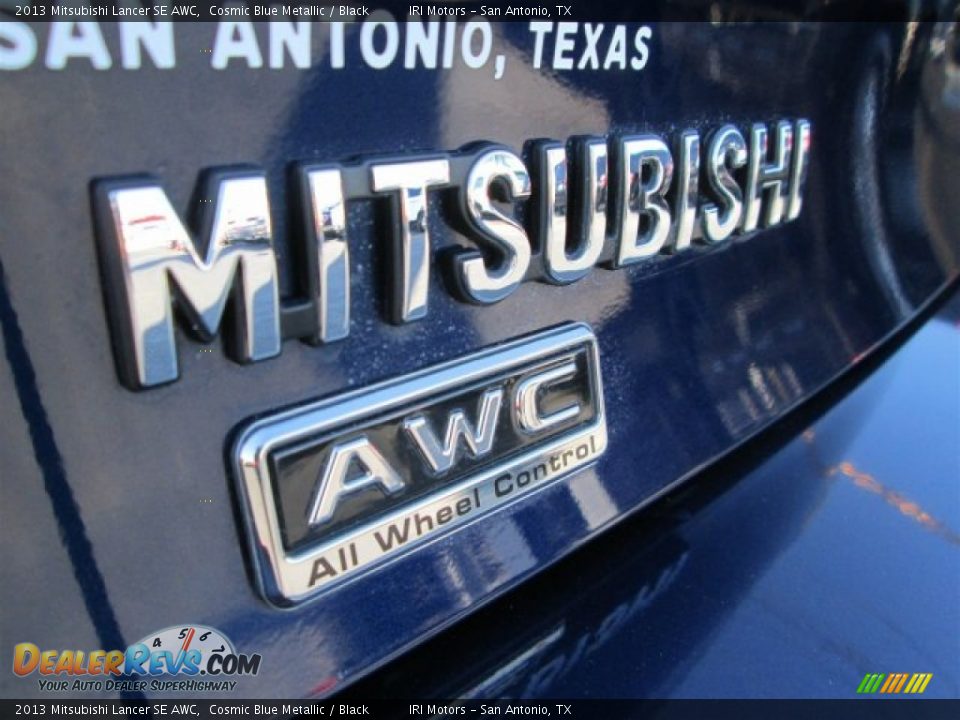 2013 Mitsubishi Lancer SE AWC Cosmic Blue Metallic / Black Photo #6