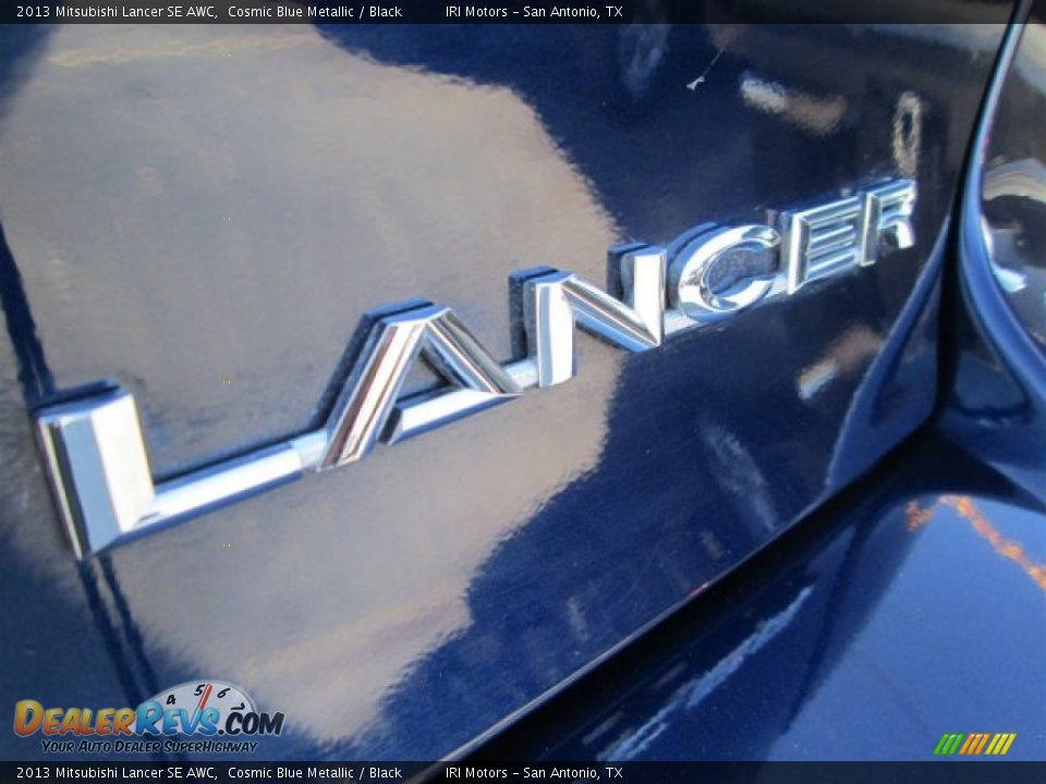 2013 Mitsubishi Lancer SE AWC Cosmic Blue Metallic / Black Photo #7
