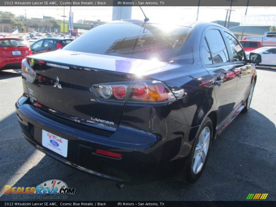 2013 Mitsubishi Lancer SE AWC Cosmic Blue Metallic / Black Photo #8
