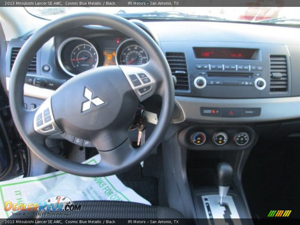 2013 Mitsubishi Lancer SE AWC Cosmic Blue Metallic / Black Photo #12