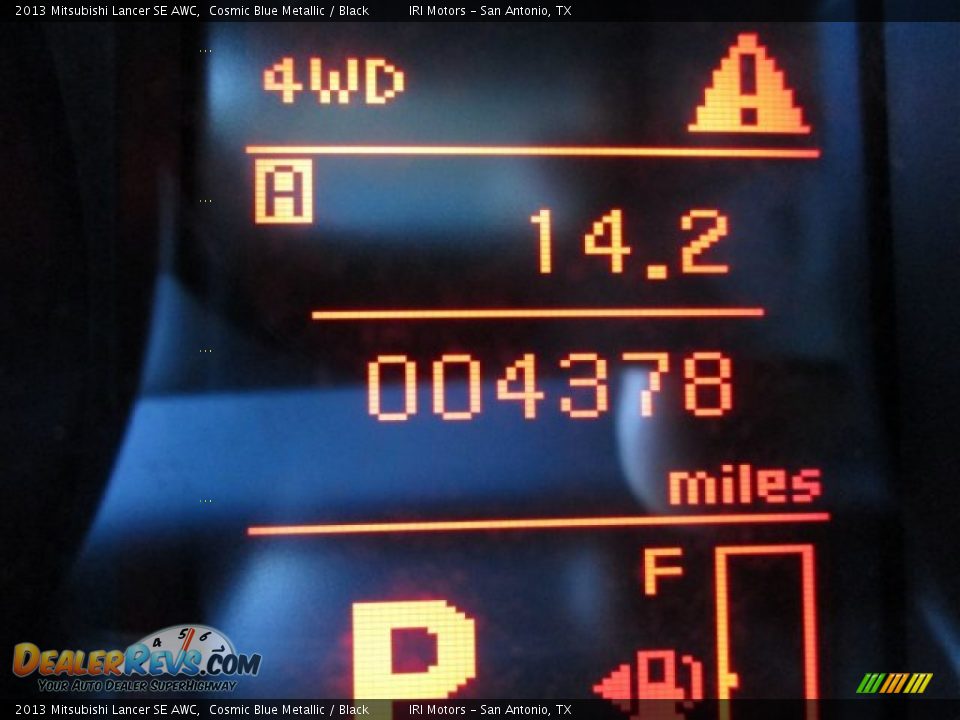 2013 Mitsubishi Lancer SE AWC Cosmic Blue Metallic / Black Photo #17