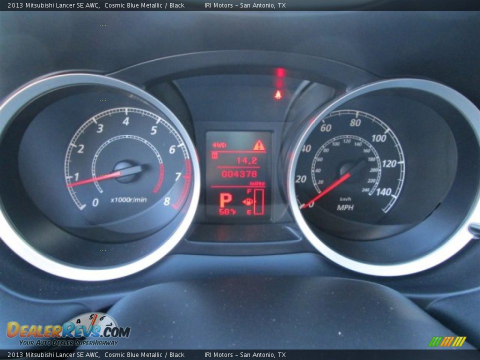 2013 Mitsubishi Lancer SE AWC Cosmic Blue Metallic / Black Photo #18