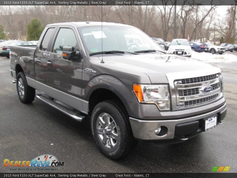 2013 Ford F150 XLT SuperCab 4x4 Sterling Gray Metallic / Steel Gray Photo #1