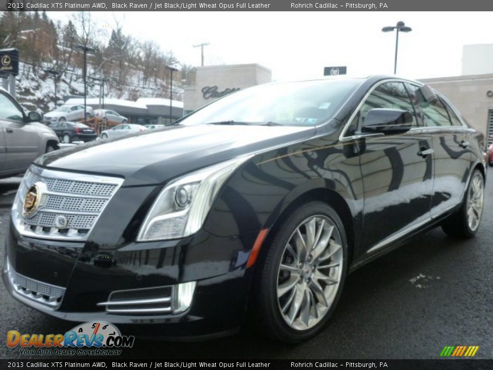 2013 Cadillac XTS Platinum AWD Black Raven / Jet Black/Light Wheat Opus Full Leather Photo #1