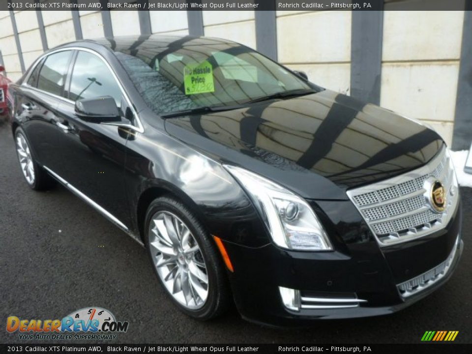 2013 Cadillac XTS Platinum AWD Black Raven / Jet Black/Light Wheat Opus Full Leather Photo #3