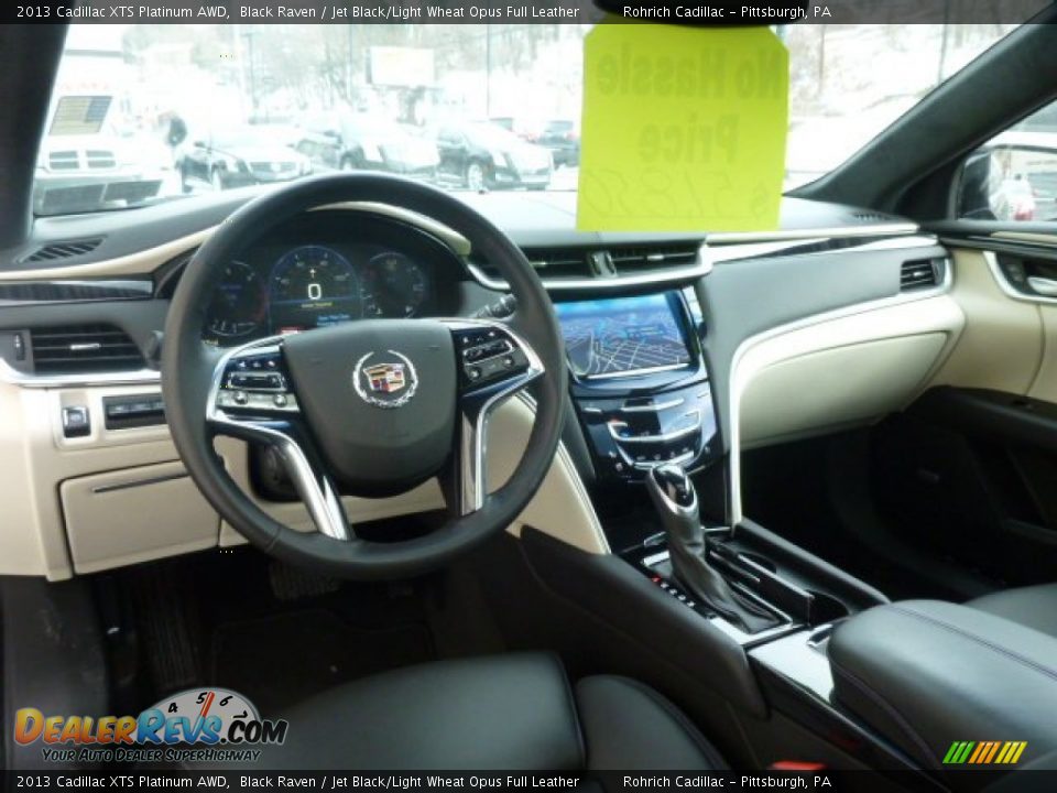 2013 Cadillac XTS Platinum AWD Black Raven / Jet Black/Light Wheat Opus Full Leather Photo #6