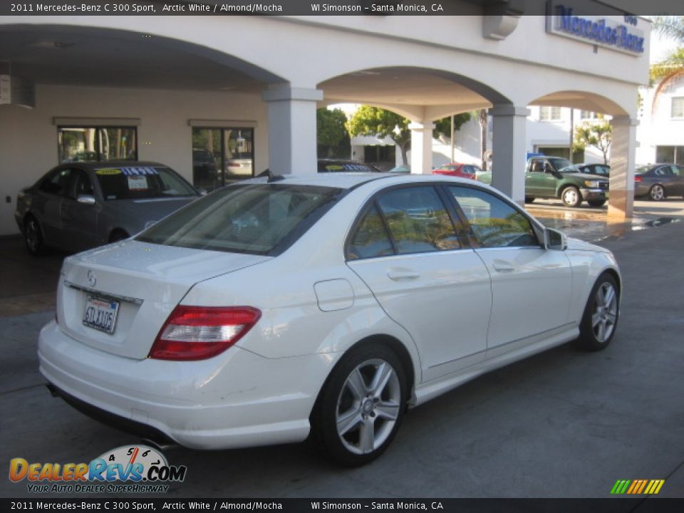 2011 Mercedes-Benz C 300 Sport Arctic White / Almond/Mocha Photo #2