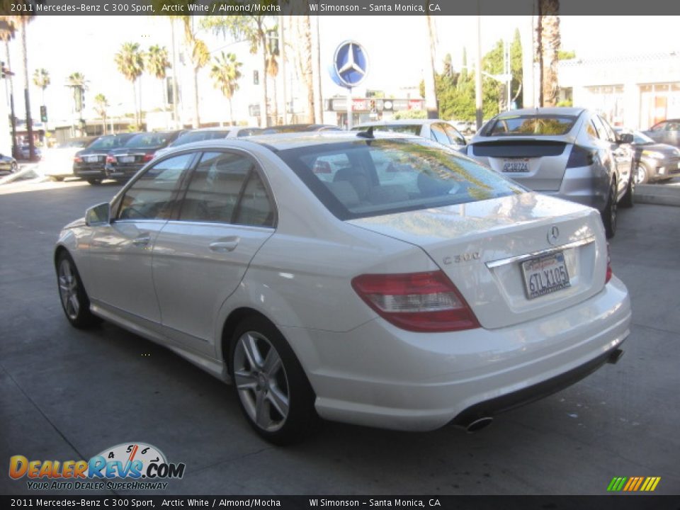 2011 Mercedes-Benz C 300 Sport Arctic White / Almond/Mocha Photo #4