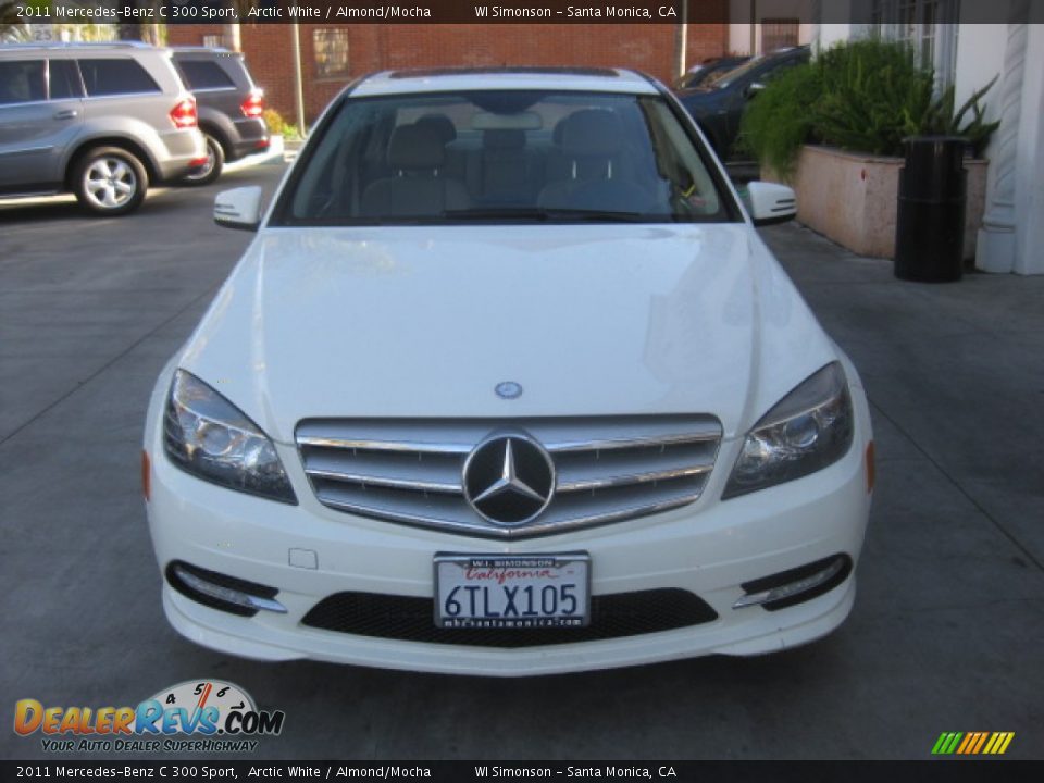 2011 Mercedes-Benz C 300 Sport Arctic White / Almond/Mocha Photo #6