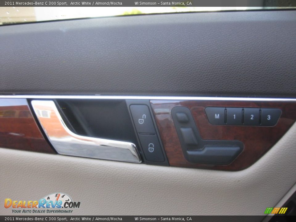 2011 Mercedes-Benz C 300 Sport Arctic White / Almond/Mocha Photo #7