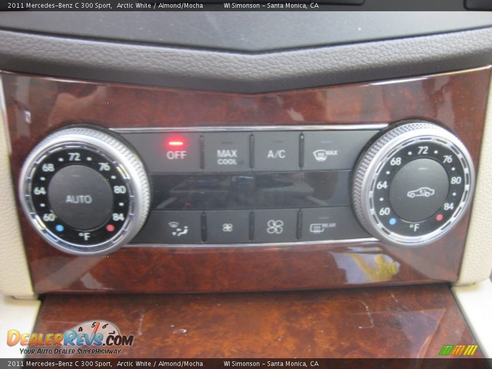 2011 Mercedes-Benz C 300 Sport Arctic White / Almond/Mocha Photo #13