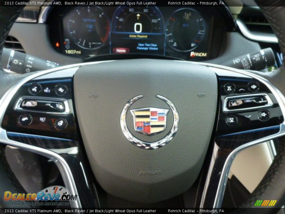2013 Cadillac XTS Platinum AWD Black Raven / Jet Black/Light Wheat Opus Full Leather Photo #21