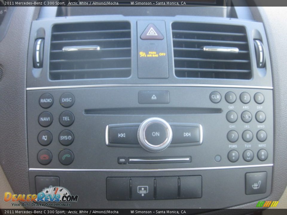 2011 Mercedes-Benz C 300 Sport Arctic White / Almond/Mocha Photo #14