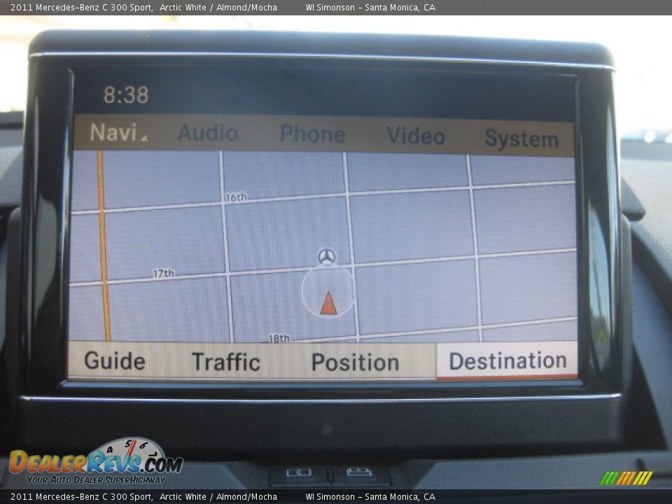 2011 Mercedes-Benz C 300 Sport Arctic White / Almond/Mocha Photo #17