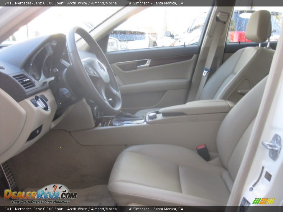 2011 Mercedes-Benz C 300 Sport Arctic White / Almond/Mocha Photo #19