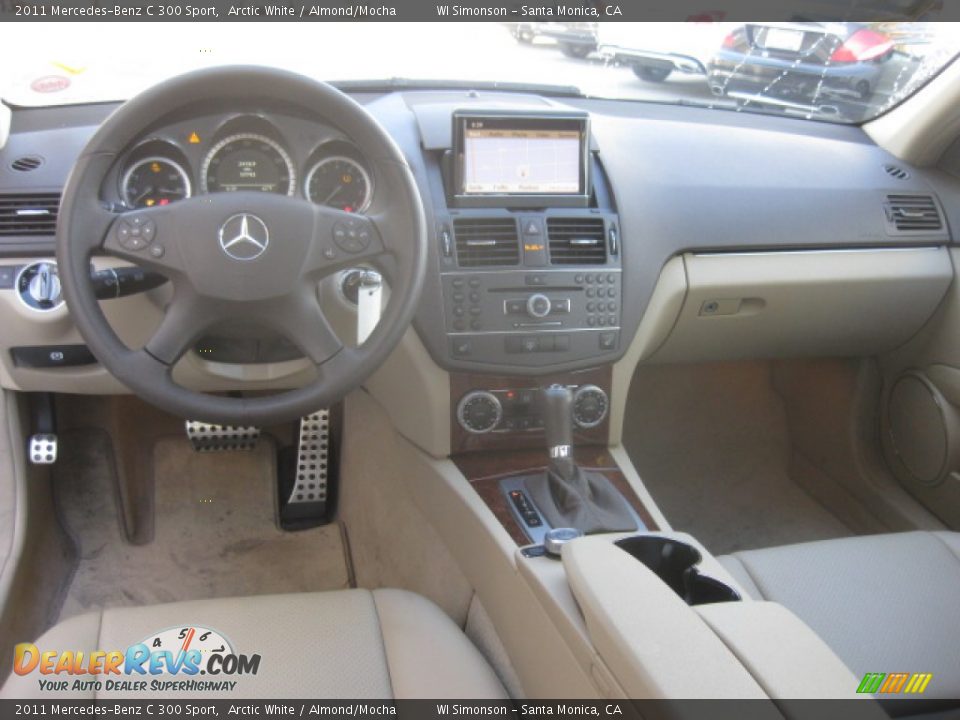 2011 Mercedes-Benz C 300 Sport Arctic White / Almond/Mocha Photo #21
