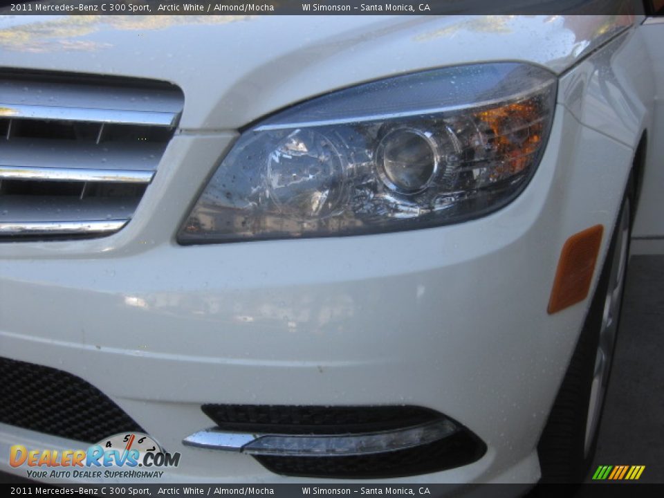 2011 Mercedes-Benz C 300 Sport Arctic White / Almond/Mocha Photo #23