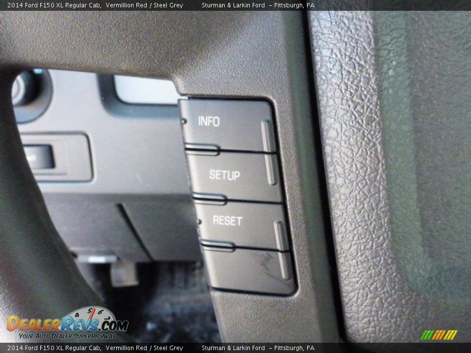 2014 Ford F150 XL Regular Cab Vermillion Red / Steel Grey Photo #12