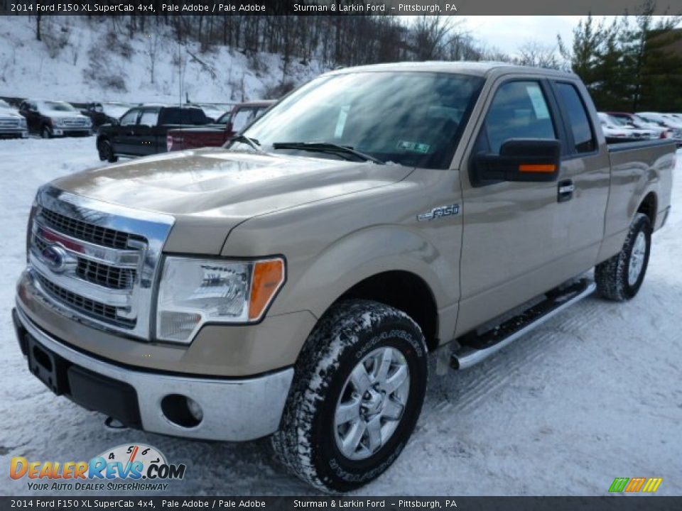 2014 Ford F150 XL SuperCab 4x4 Pale Adobe / Pale Adobe Photo #6