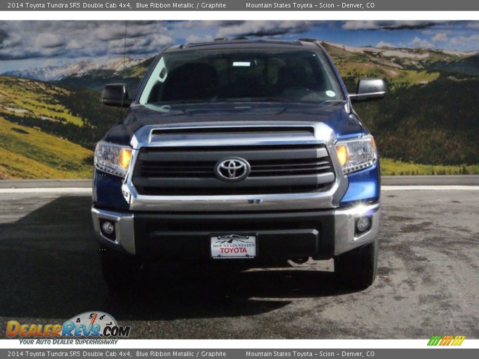 2014 Toyota Tundra SR5 Double Cab 4x4 Blue Ribbon Metallic / Graphite Photo #2
