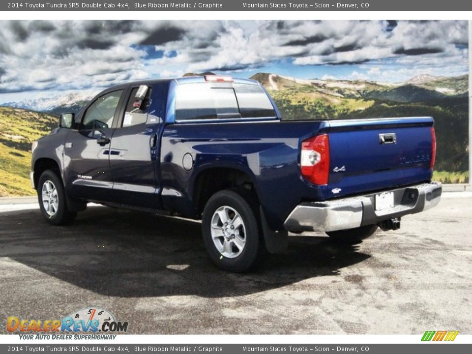 2014 Toyota Tundra SR5 Double Cab 4x4 Blue Ribbon Metallic / Graphite Photo #3