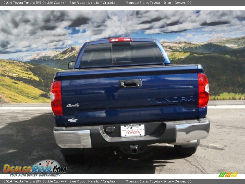 2014 Toyota Tundra SR5 Double Cab 4x4 Blue Ribbon Metallic / Graphite Photo #4