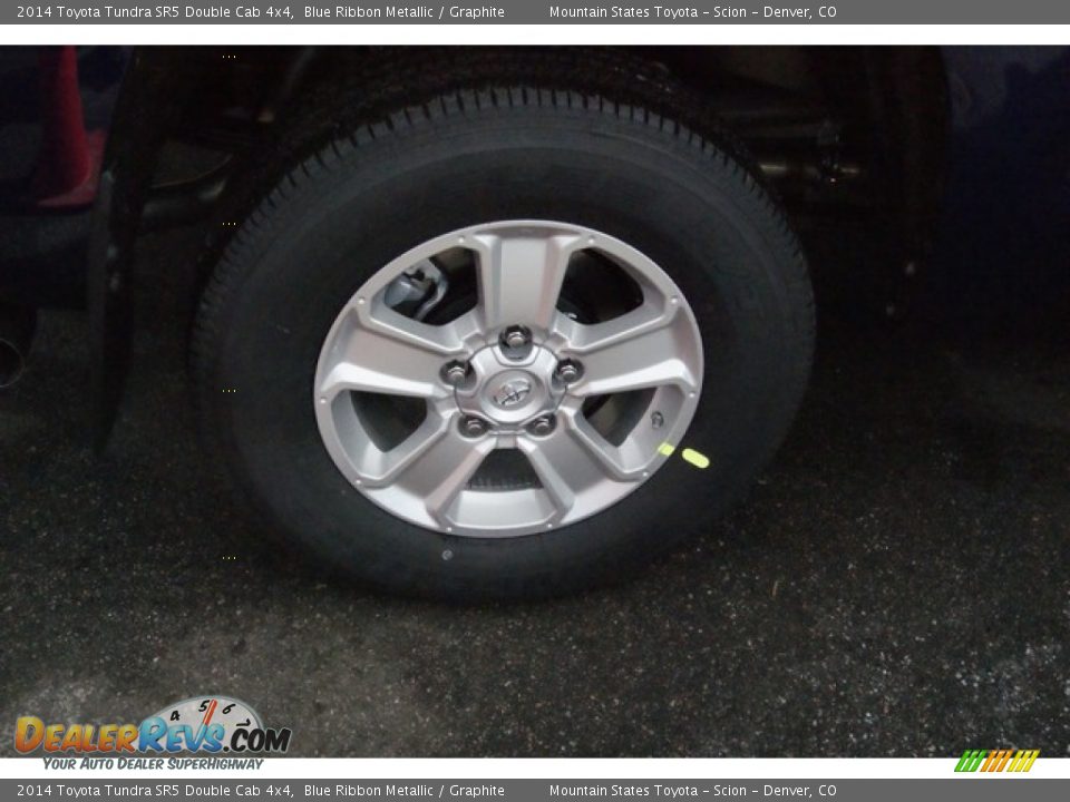 2014 Toyota Tundra SR5 Double Cab 4x4 Blue Ribbon Metallic / Graphite Photo #9