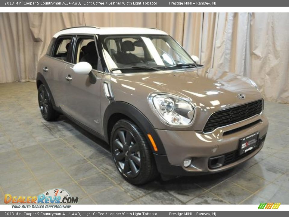 2013 Mini Cooper S Countryman ALL4 AWD Light Coffee / Leather/Cloth Light Tobacco Photo #4