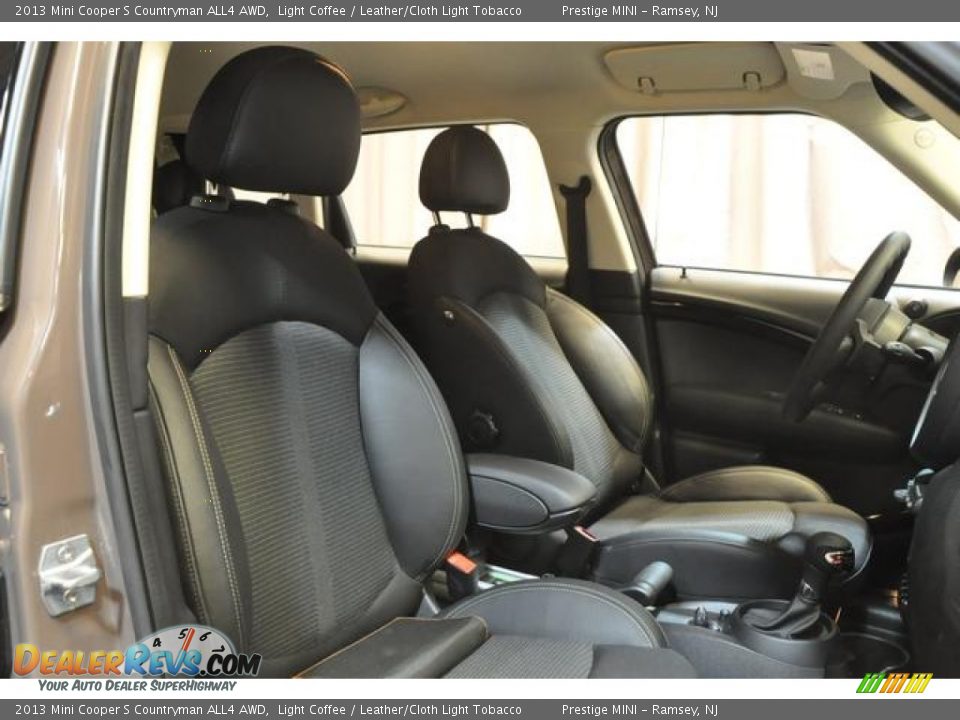2013 Mini Cooper S Countryman ALL4 AWD Light Coffee / Leather/Cloth Light Tobacco Photo #6