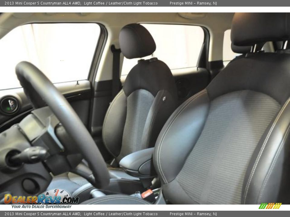 2013 Mini Cooper S Countryman ALL4 AWD Light Coffee / Leather/Cloth Light Tobacco Photo #25