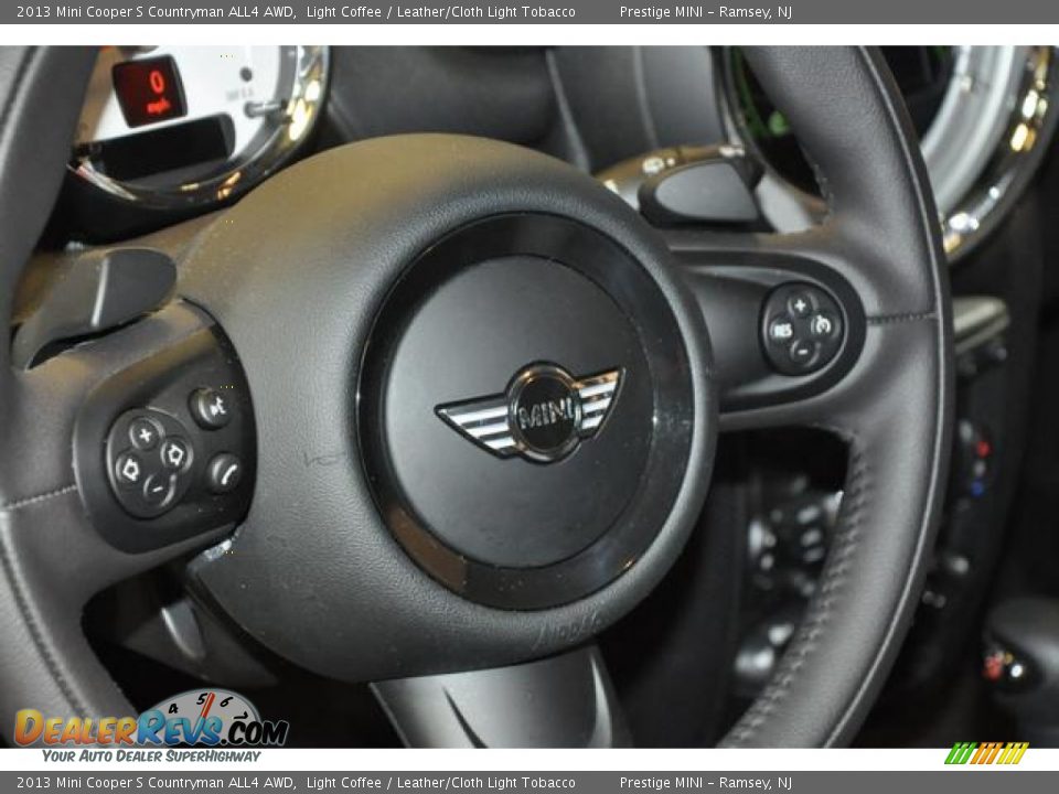 2013 Mini Cooper S Countryman ALL4 AWD Light Coffee / Leather/Cloth Light Tobacco Photo #29