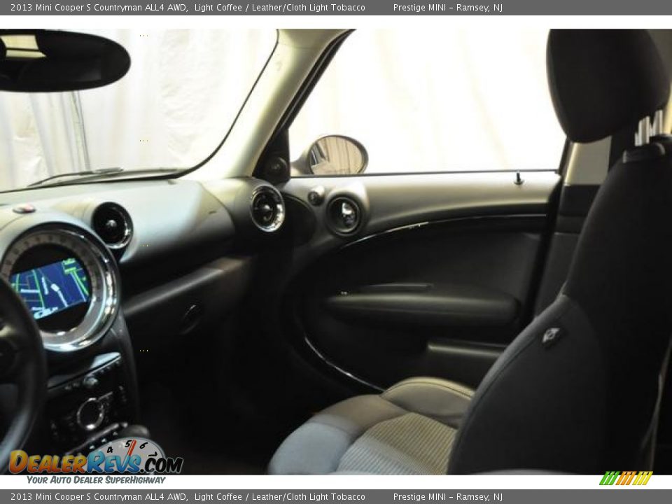 2013 Mini Cooper S Countryman ALL4 AWD Light Coffee / Leather/Cloth Light Tobacco Photo #33