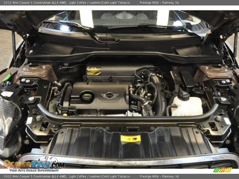 2013 Mini Cooper S Countryman ALL4 AWD Light Coffee / Leather/Cloth Light Tobacco Photo #35