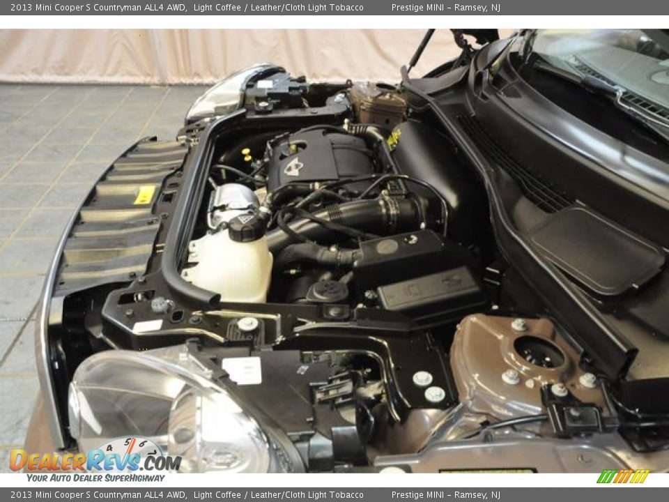 2013 Mini Cooper S Countryman ALL4 AWD Light Coffee / Leather/Cloth Light Tobacco Photo #36