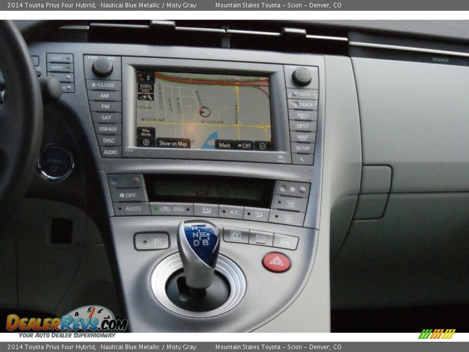 2014 Toyota Prius Four Hybrid Nautical Blue Metallic / Misty Gray Photo #6