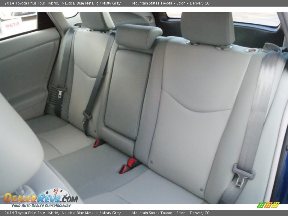 2014 Toyota Prius Four Hybrid Nautical Blue Metallic / Misty Gray Photo #7