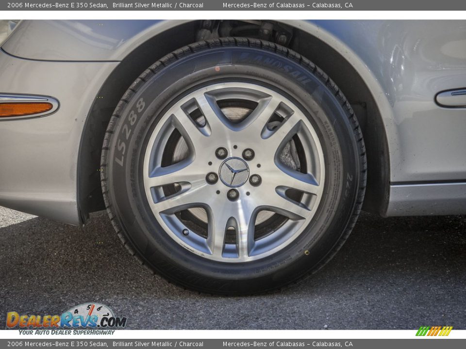 2006 Mercedes-Benz E 350 Sedan Brilliant Silver Metallic / Charcoal Photo #8