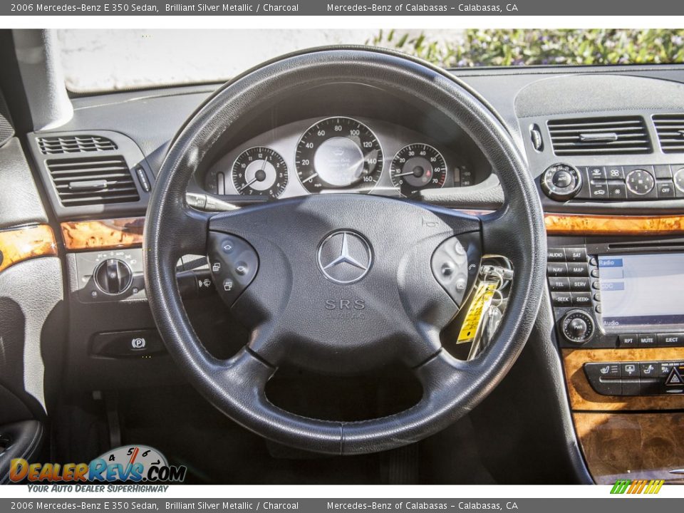 2006 Mercedes-Benz E 350 Sedan Brilliant Silver Metallic / Charcoal Photo #14