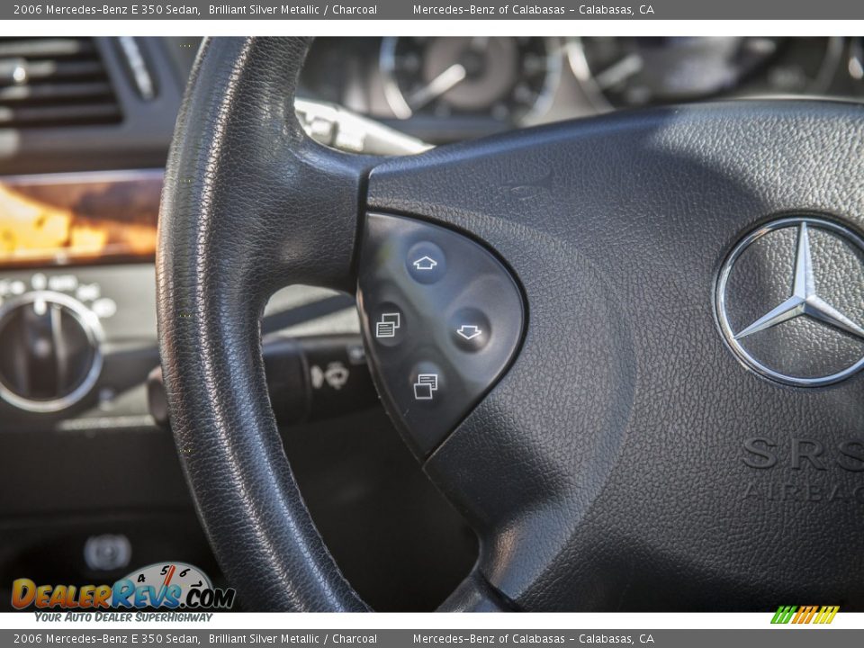 2006 Mercedes-Benz E 350 Sedan Brilliant Silver Metallic / Charcoal Photo #16
