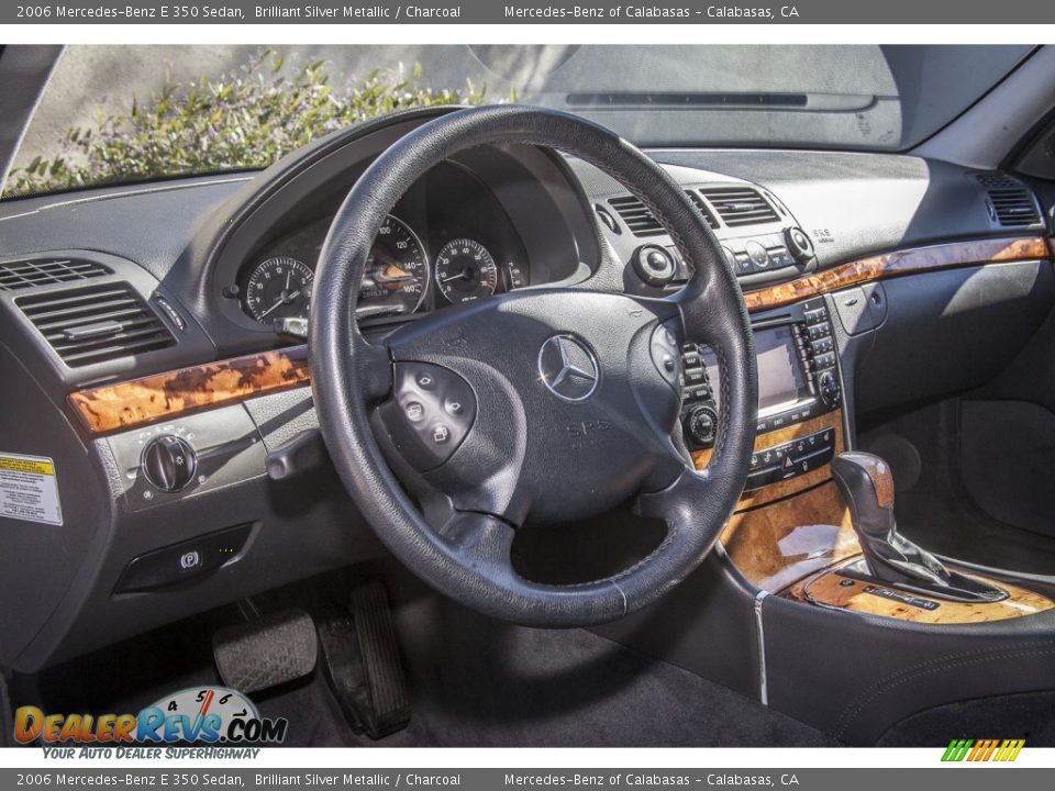 2006 Mercedes-Benz E 350 Sedan Brilliant Silver Metallic / Charcoal Photo #17