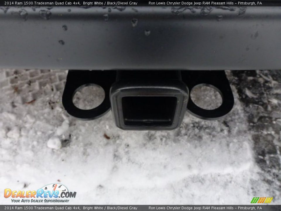 2014 Ram 1500 Tradesman Quad Cab 4x4 Bright White / Black/Diesel Gray Photo #4