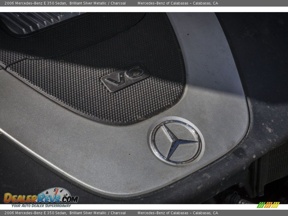 2006 Mercedes-Benz E 350 Sedan Brilliant Silver Metallic / Charcoal Photo #25